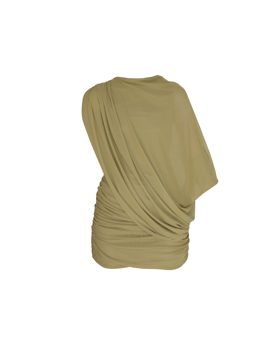 Vestido Ruffed Cover - Verde Oliva