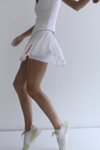 Saia Plissada c/ Short Fixo - Branco