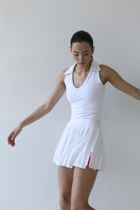 Saia Plissada c/ Short Fixo - Branco