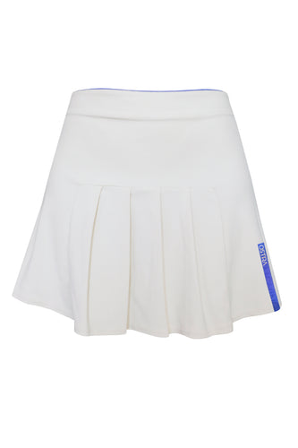 Saia Pregas c/ Short Fixo - Off-White Piquet