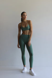 Calça Legging Recortes - Verde Eco