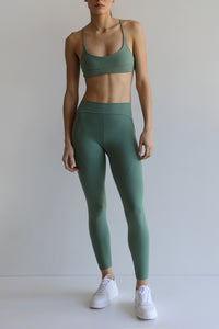 Calça Legging Recortes - Verde Eco