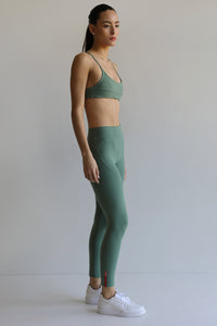 Calça Legging Recortes - Verde Eco