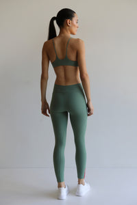 Calça Legging Recortes - Verde Eco