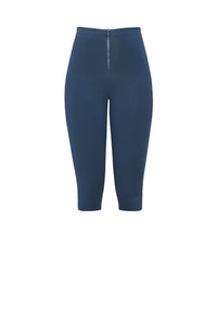 Calça Legging Zíper Capri - Azul Marinho