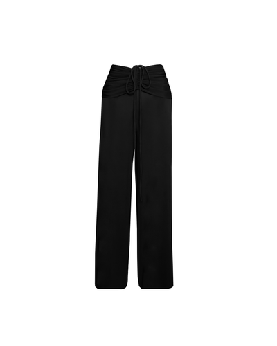 Calça Drapeada - Jersey Black